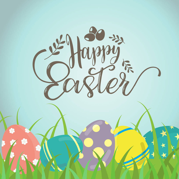 happy easter card - Vector, Image