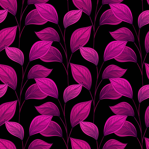Seamless Floral Pattern - Vektor, obrázek