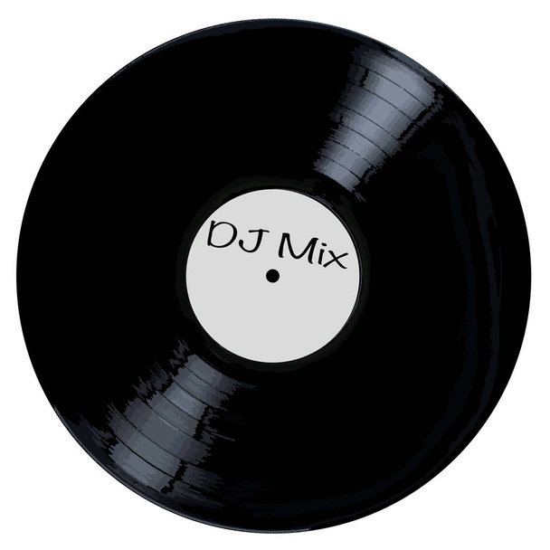 DJ Mix λευκή ετικέτα - Διάνυσμα, εικόνα