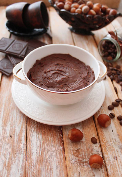 Шоколадный хумус, десерт
 - Фото, изображение