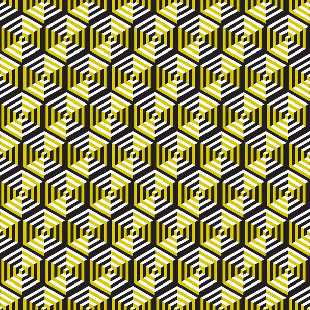 Varrat nélküli absztrakt vektor geometriai izometrikus kocka mintás háttérrel - Vektor, kép
