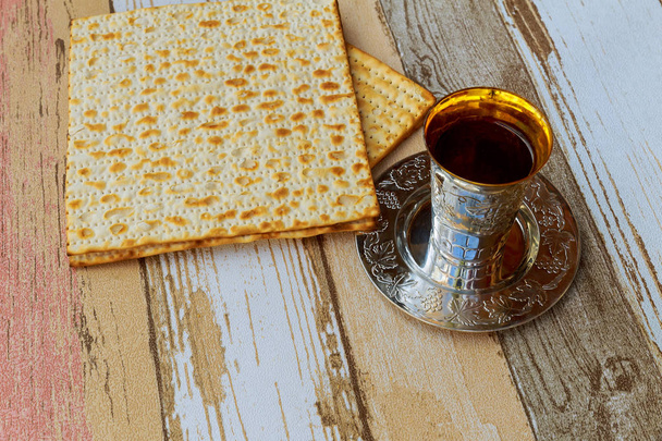 Jewish holiday matzoh passover bread torah - Photo, Image