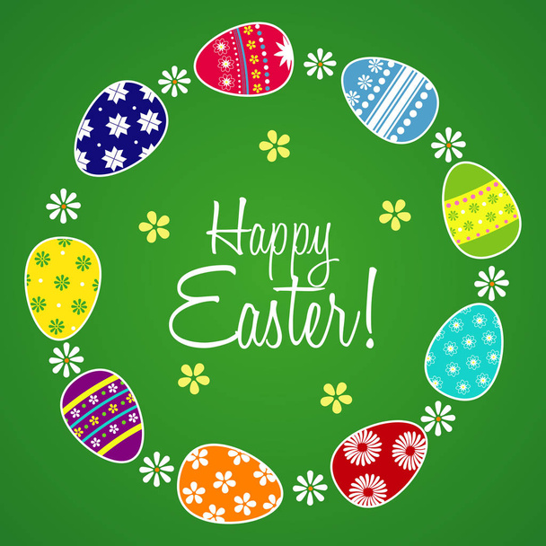  Boldog Húsvéti üdvözlőlapot! - Vektor, kép