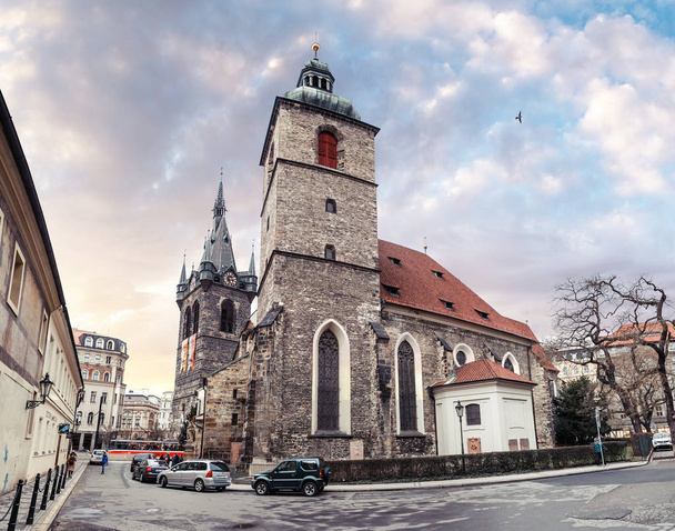 PRAGUE, CZECH REPUBLIC - 18 MARCH, 2017: Catholic Church chapel of St. Henry and St. Kunhuta is located in Prague's New Town. - Fotografie, Obrázek
