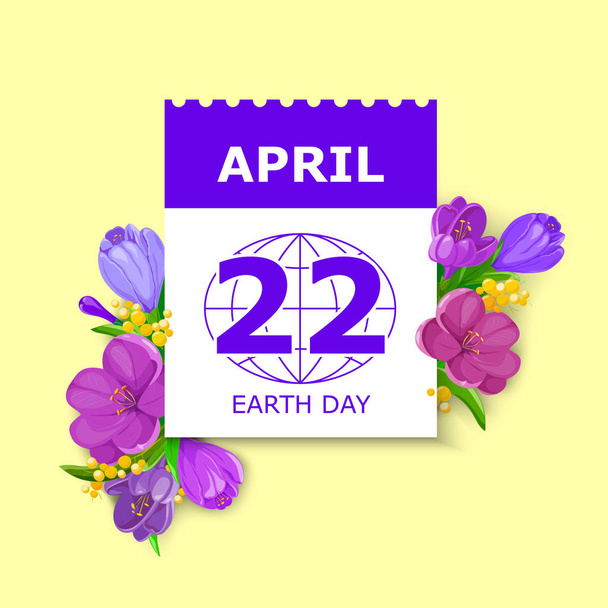 Earth Day card - Vector, Image