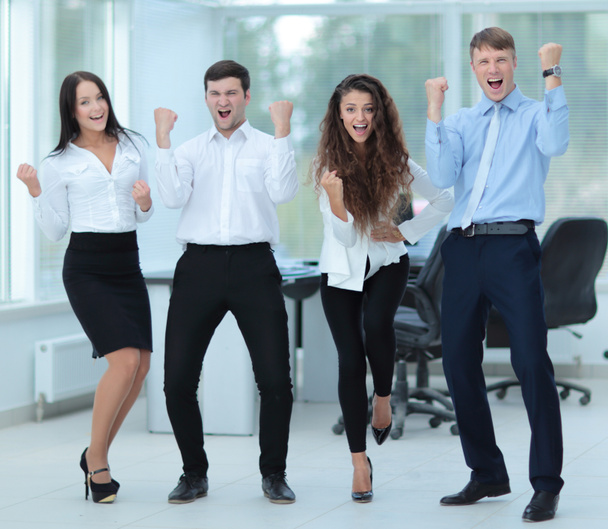 Successful business people looking happy and confident - Foto, Imagem
