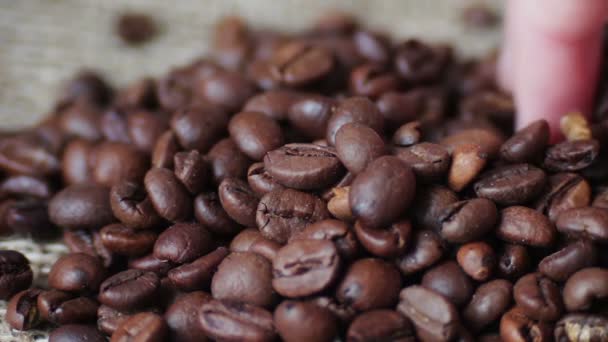 Szemes kávé barna hurok videóinak - Felvétel, videó