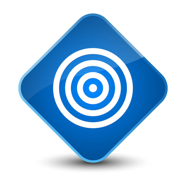 Target icon elegant blue diamond button - Foto, Imagem