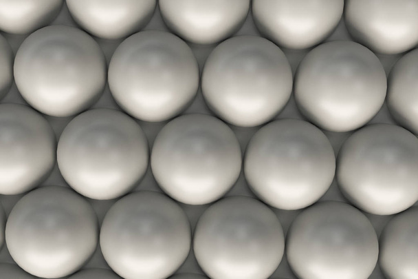 Pattern of white spheres - Fotó, kép