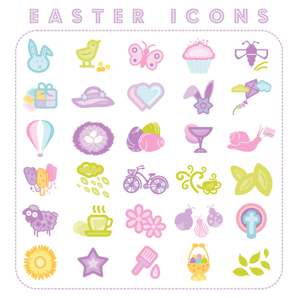 Velikonoční ikony v pastelových odstínech - Fotografie, Obrázek
