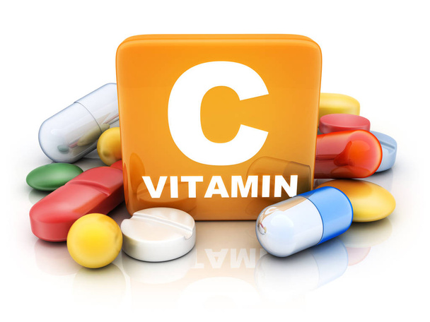 Muchas tabletas y vitaminas
 - Foto, imagen