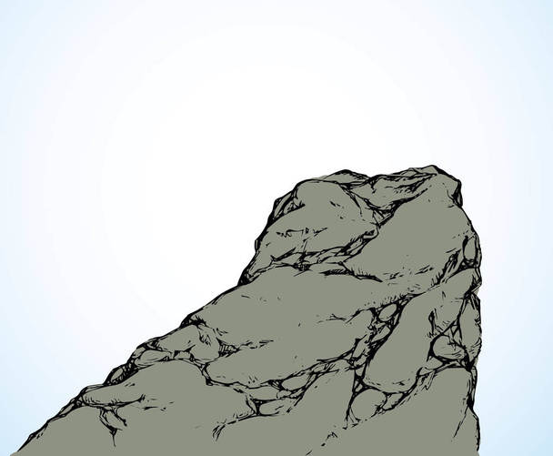崖。ベクトル描画 - ベクター画像