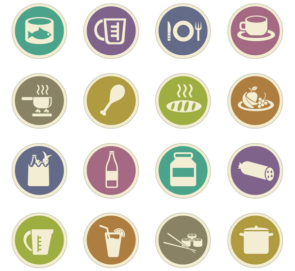 Set de iconos de cocina - Vector, Imagen