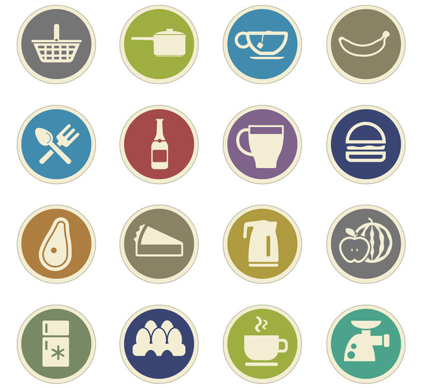 kitchen icon set - Vector, Image
