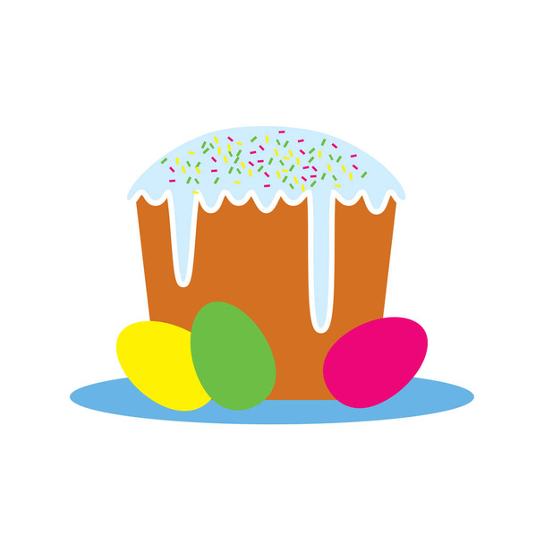 easter pie icon vector - ベクター画像