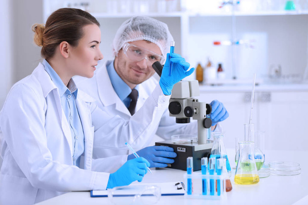 Scientists working in laboratory - 写真・画像