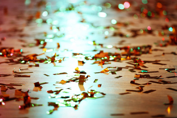 Floor  covered with confetti - Photo, Image