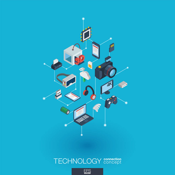 Technology web icons. - Vector, Image