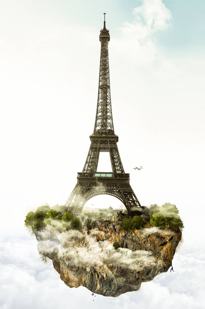 Eiffel torony repülő-sziget - Fotó, kép