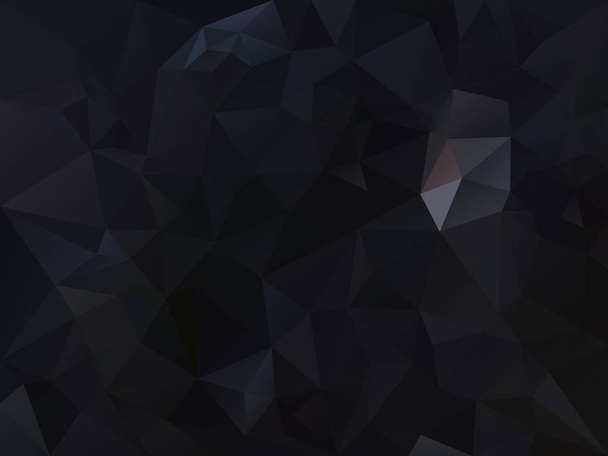 διάνυσμα φόντο αφηρημένη ακανόνιστο πολύγωνο με ένα τρίγωνο μοτίβο σε σκούρο μπλε και μαύρο χρώμα - Διάνυσμα, εικόνα