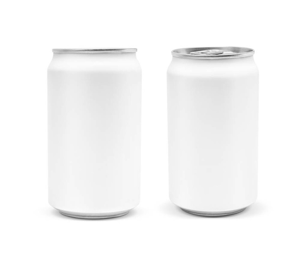 blank packaging beverage tin can isolated on white background - Foto, Bild