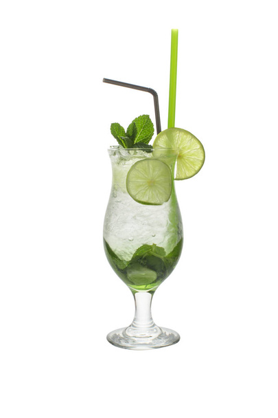 Mojito cocktail isolated on a white - Fotografie, Obrázek