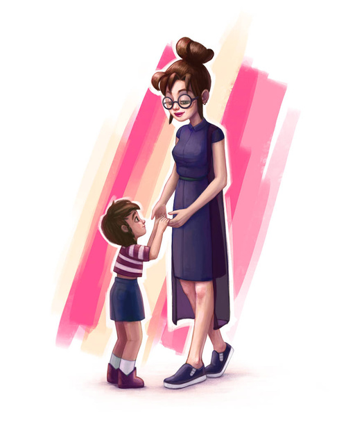 madre e hija - Foto, imagen