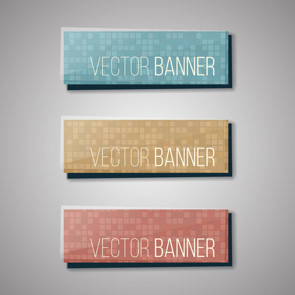 Set of Web buttons with tile for website or app or business. Vector - Vector, afbeelding
