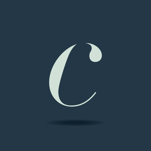 C Italic Letter Logo  - Vector, Image