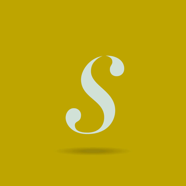 S Italic letra logotipo
  - Vetor, Imagem