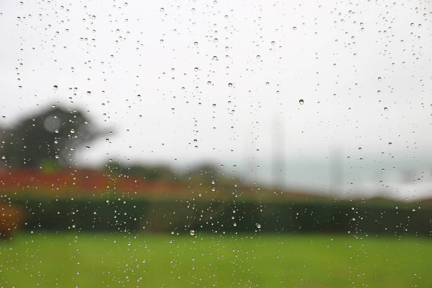 Σταγόνες βροχής σε ένα παράθυρο - Φωτογραφία, εικόνα