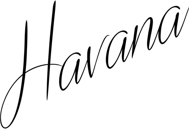 Havana text sign illustration - Vettoriali, immagini
