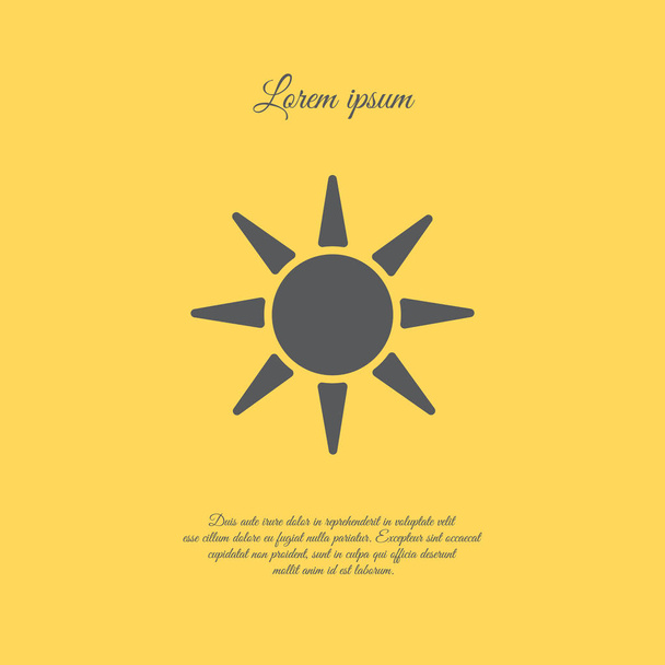 Sonnenwetter-Ikone - Vektor, Bild