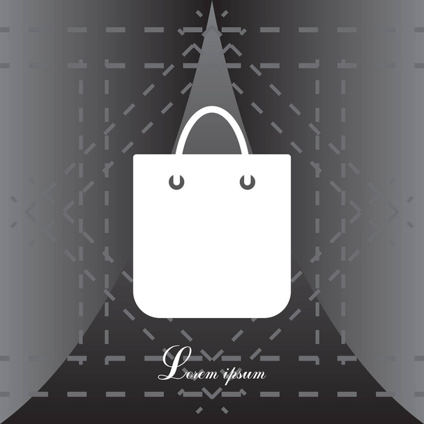 icono de bolsa de compras - Vector, imagen