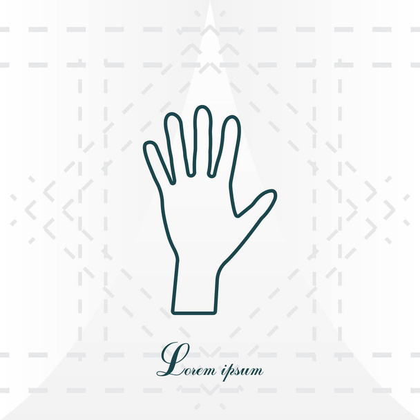 Menschenhand-Ikone - Vektor, Bild