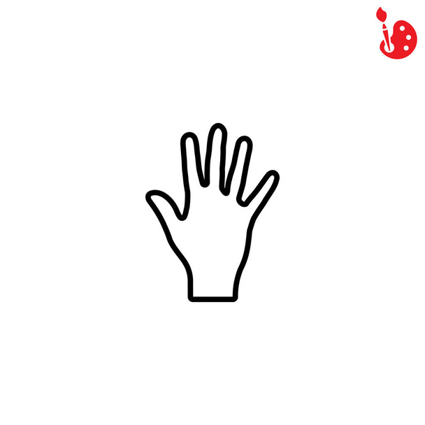 emberi kéz ikon - Vektor, kép