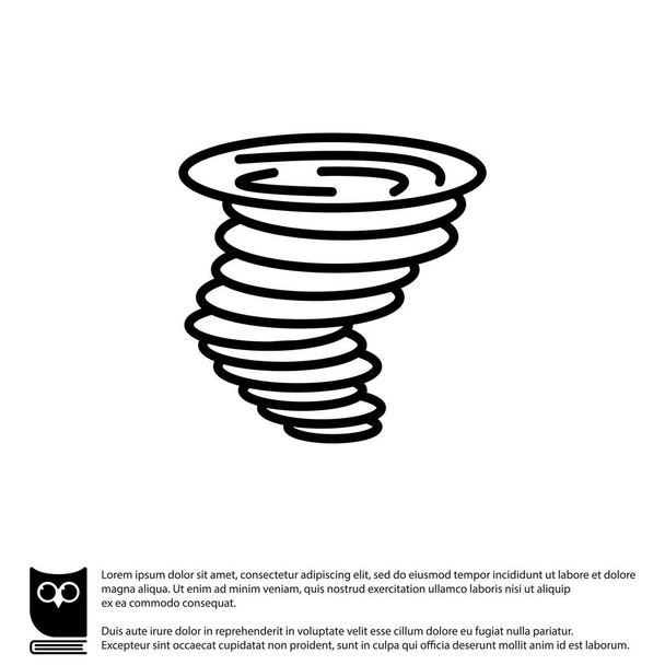 Tornado ícone simples
 - Vetor, Imagem