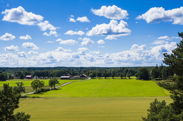 Piękne zdjęcie przyrody i krajobrazu w Szwecji - Zdjęcie, obraz