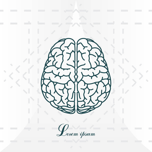 Human brain icon - Vector, Image