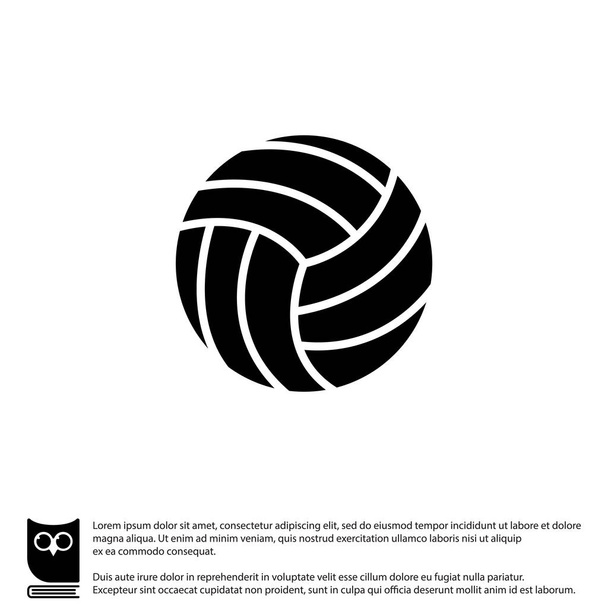 Volleybal bal web pictogram - Vector, afbeelding