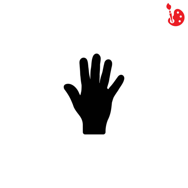 emberi kéz ikon - Vektor, kép