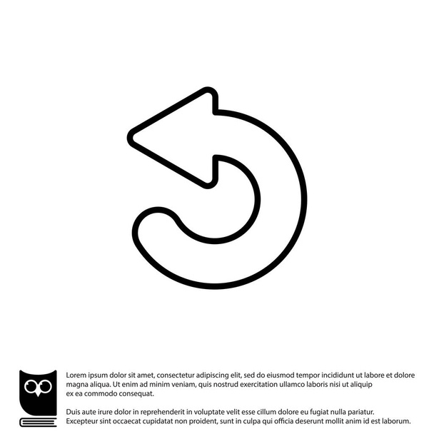 Flecha circular icono web
 - Vector, Imagen