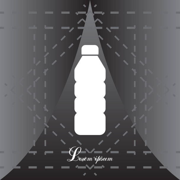 plastová ikona lahvičky - Vektor, obrázek