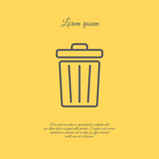 Trash can icon - Vector, Image