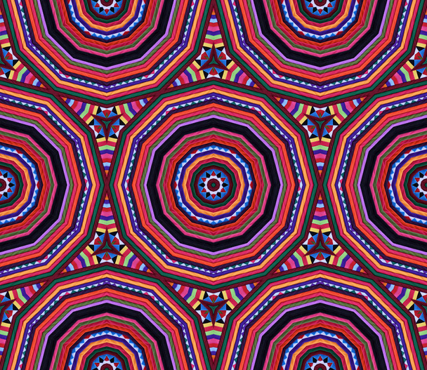 Abstract kaleidoscope or endless pattern. - Foto, Imagem