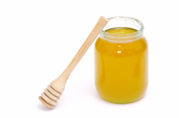 glass pot full of honey - Photo, Image