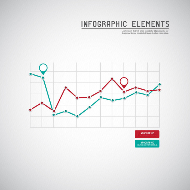 Set of different graphs and charts, vector eps10 illustration - Vector, imagen
