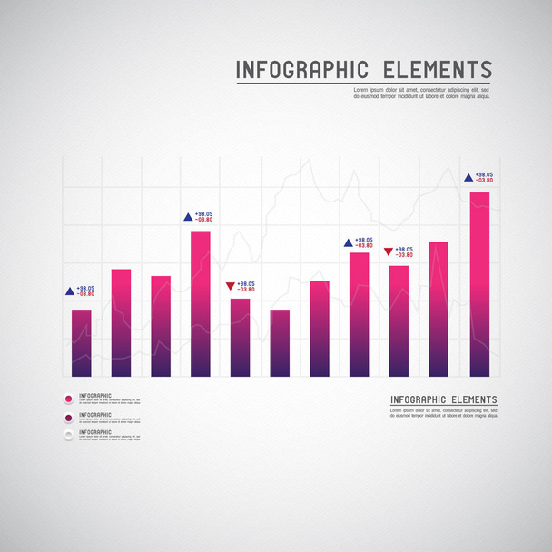 Set of different graphs and charts, vector eps10 illustration - Vector, imagen