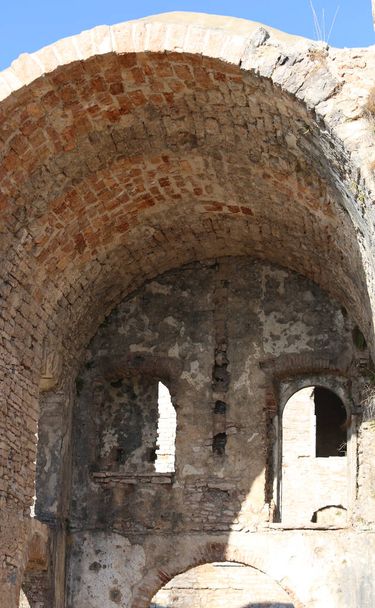 Deatil starověkého opevnění z i. světové války poblíž Asiago Ci - Fotografie, Obrázek
