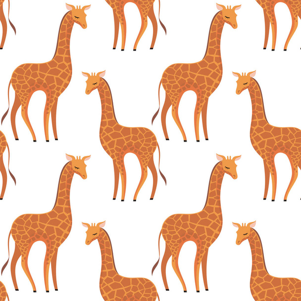 pattern with giraffes - Vetor, Imagem
